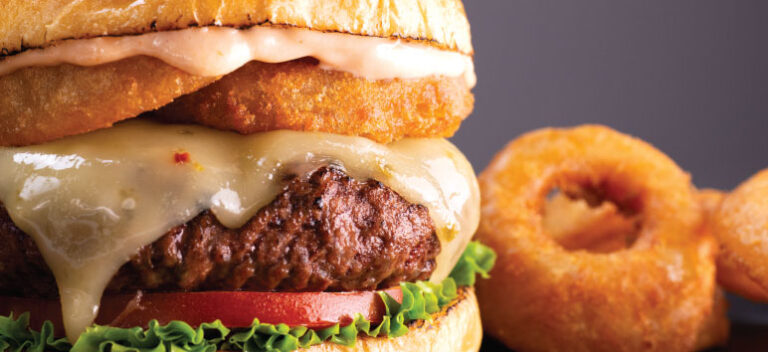 Beer Battered Onion Ring Crispy Onion Jack Burger