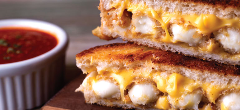 Crispy Cheese Stick Grilled Cheese