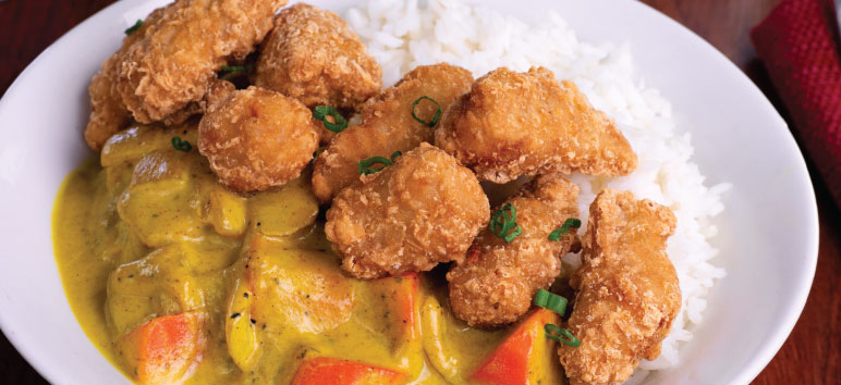 Curry Pork Tonkatsu Rice Bowl